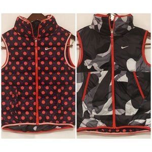 NIKE Women’s Full Zip Puffer Jacket Vest Size XS